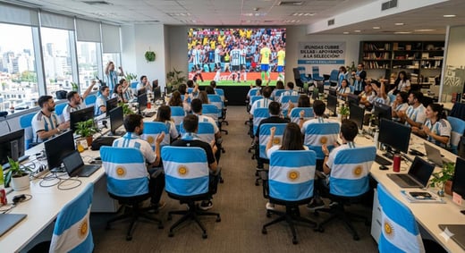 Más allá de la pantalla gigante: Los pequeños detalles que salvan (o arruinan) tu evento mundialista en la oficina
